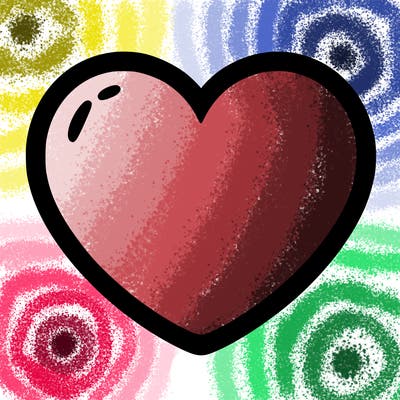a blank heart
