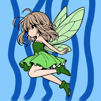 manga fairy flying