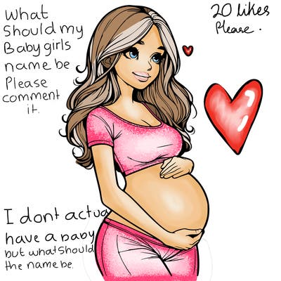 realistic pregnant girl