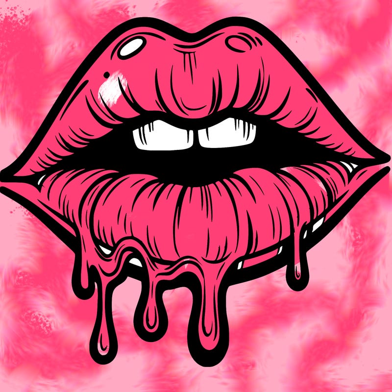 lips that look realistic and drip