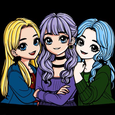 3 realistic girl best friends