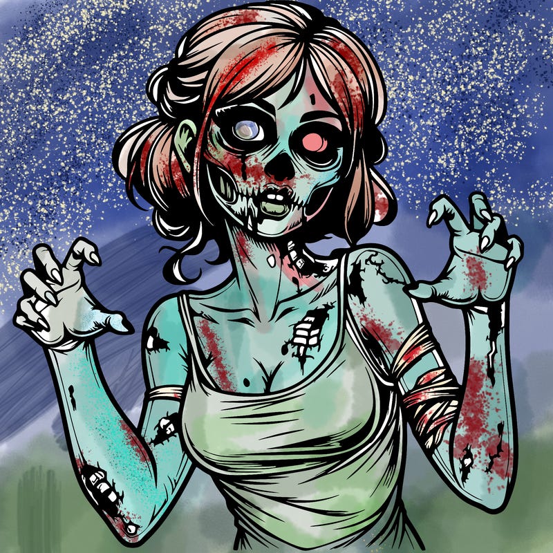 realistic zombie girl