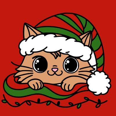 cat christmas