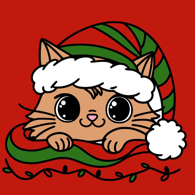 cat christmas