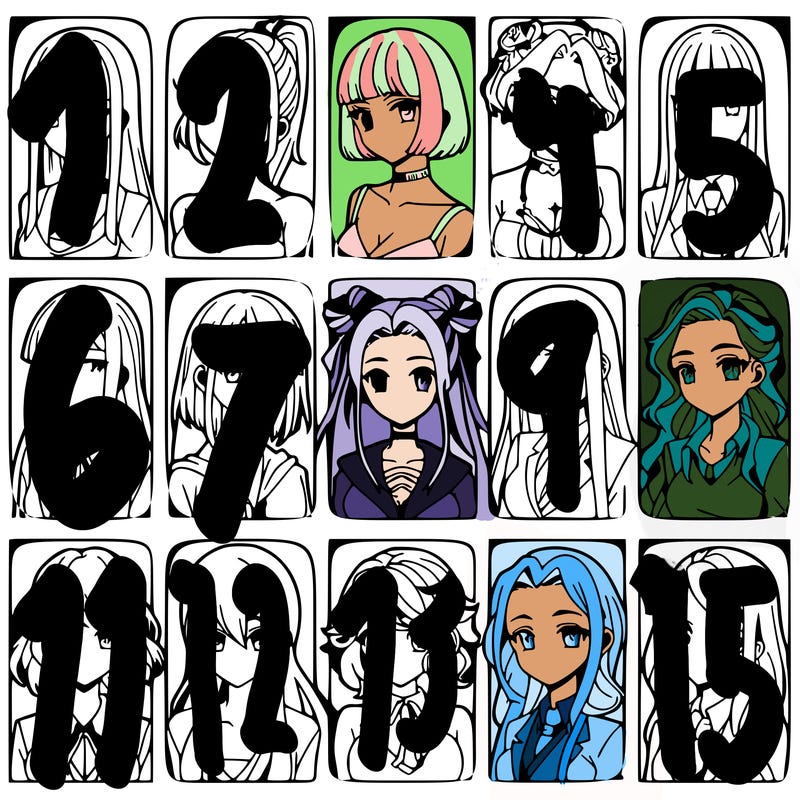 girls that look diffrent anime