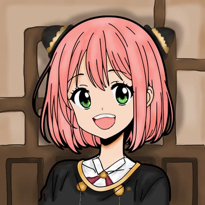 one anime girl with short hair