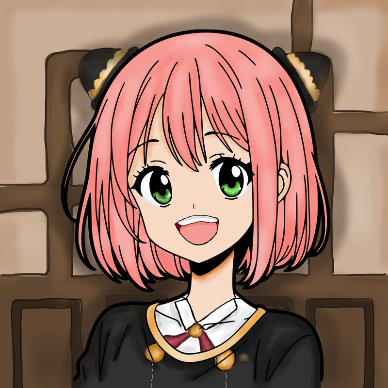 one anime girl with short hair