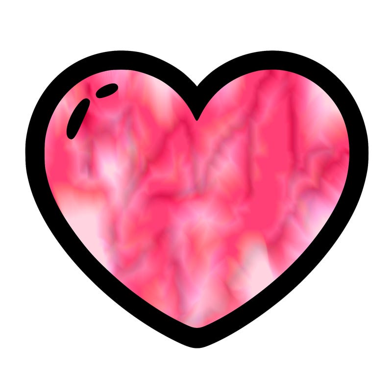a blank heart