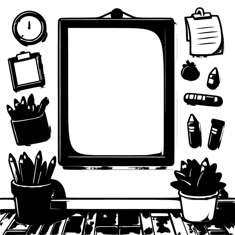 blank poster on a wall