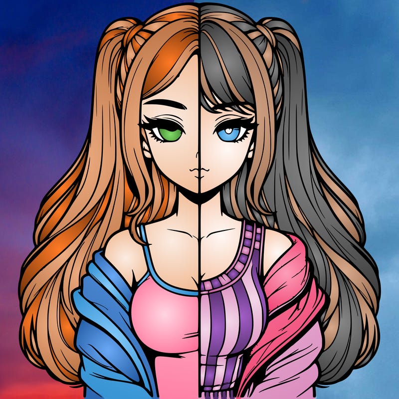 realistic girl split