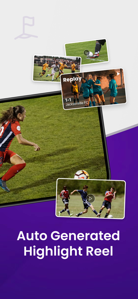 GotSport Live - Auto generated soccer highlight reels featuring youth athletes in the GotSport Live app
