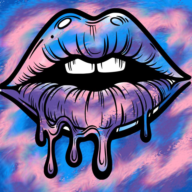 lips that look realistic and drip