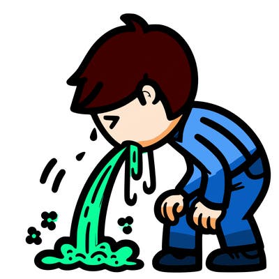 person vomiting