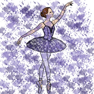 realistic ballerina
