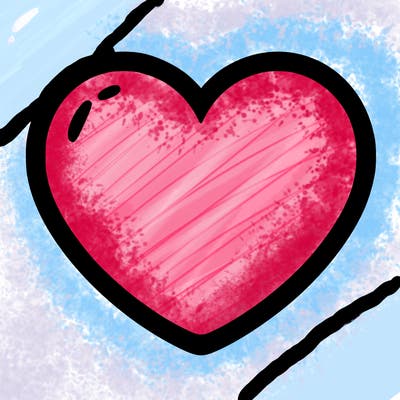 a blank heart