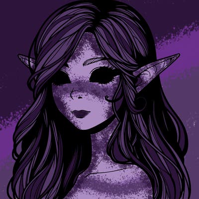 elf girl realistic dark fantasy