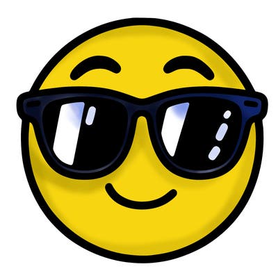 emoji with sunglasses