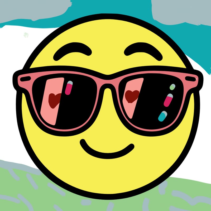 emoji with sunglasses
