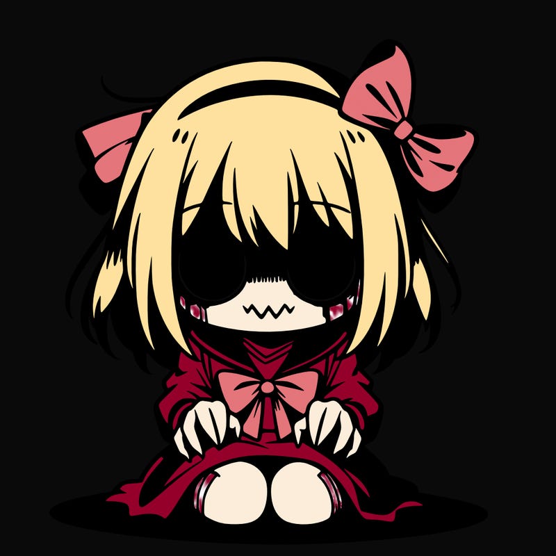scary anime girl