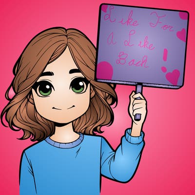 realistic girl holding up a sign