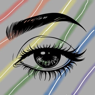 eye closed realistic