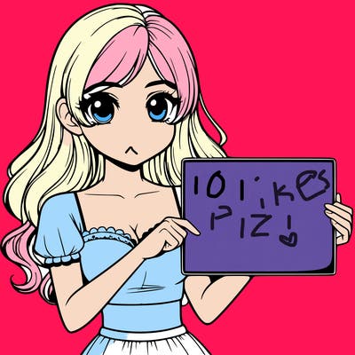 realistic pretty girl holding blank sign