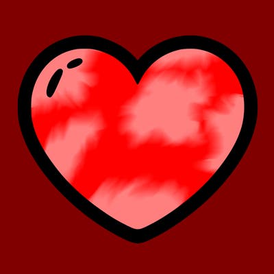 a blank heart