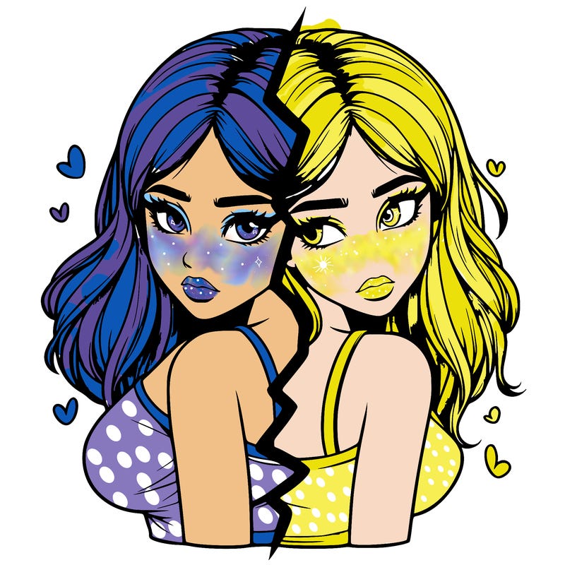 realistic girl split