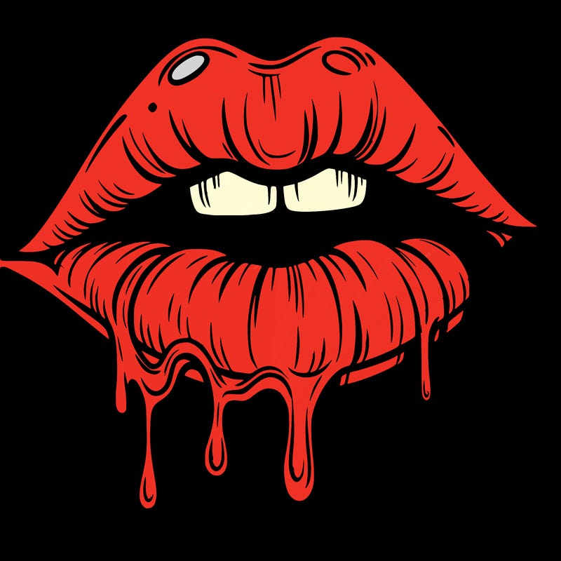 lips that look realistic and drip