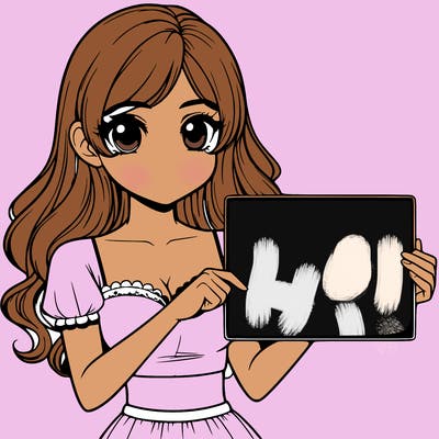 realistic pretty girl holding blank sign