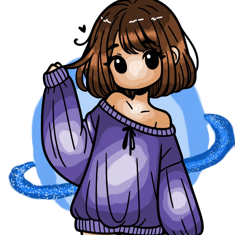 girl in baggy sweater hanging off her shoulder