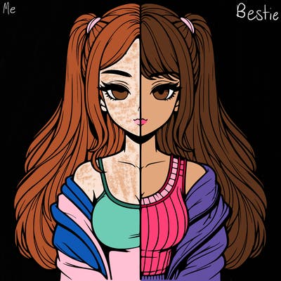 realistic girl split