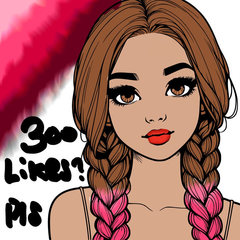 realistic girl with braids