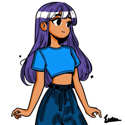 girl in a cute crop top