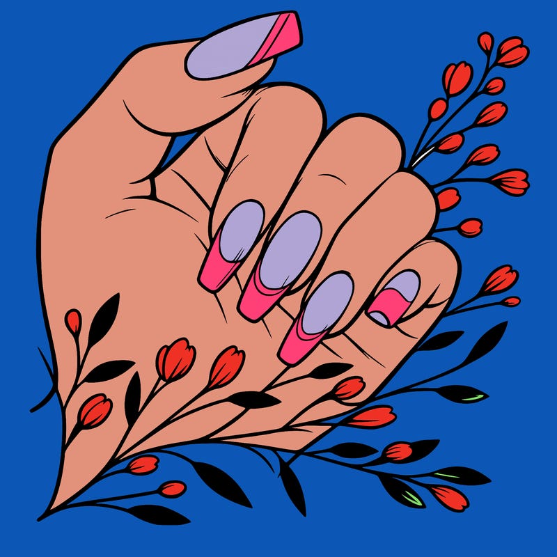 nails with french tip