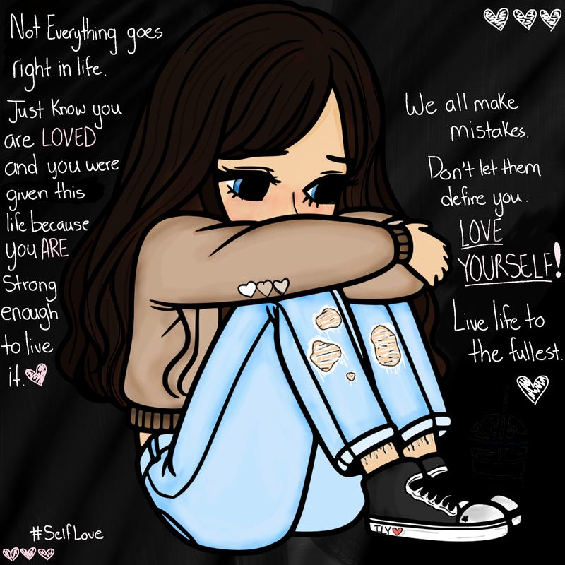 a girl  after a breakup