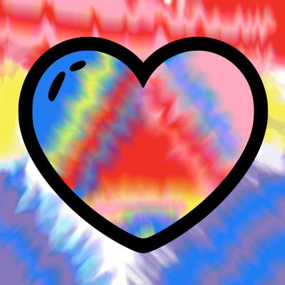 a blank heart