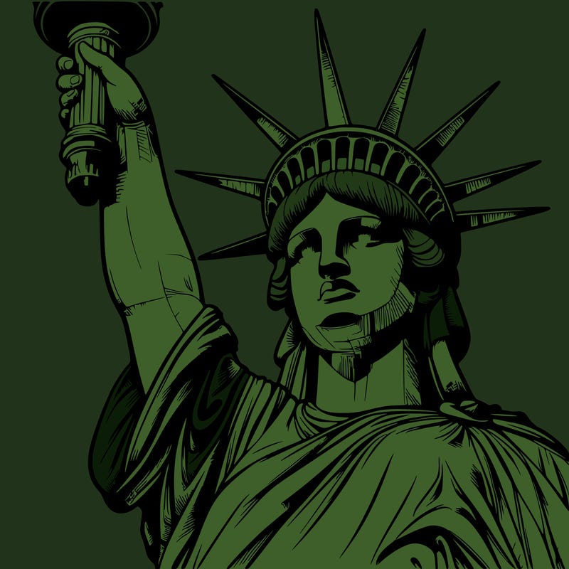 realistic statue of liberty