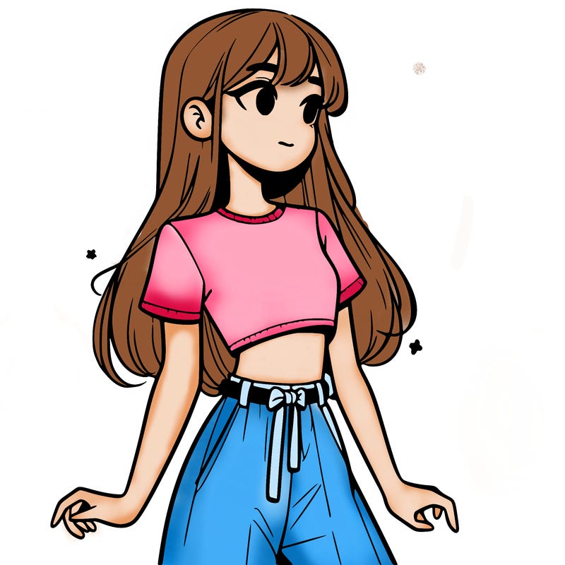 girl in a cute crop top