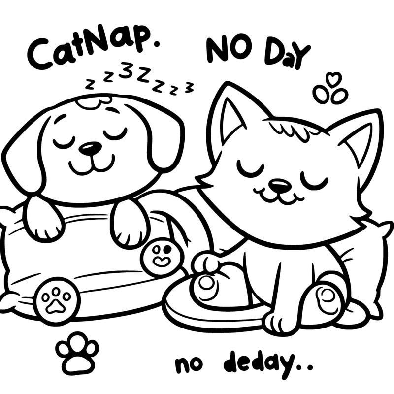 catnap smiling critter with dog day smiling critter