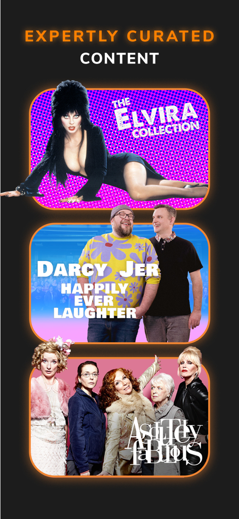 WOW Presents Plus - Une sélection d'émissions soigneusement choisies sur WOW Presents Plus, y compris The Elvira Collection et Absolutely Fabulous