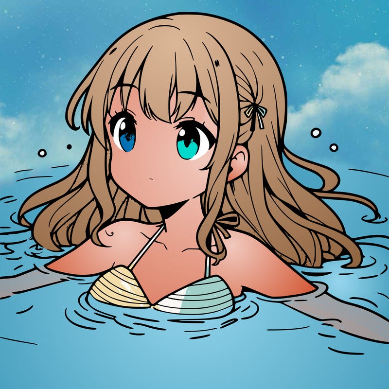 swim girl anime