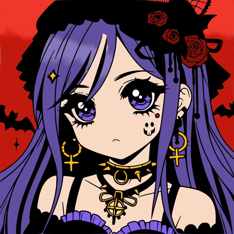 anime - goth girl