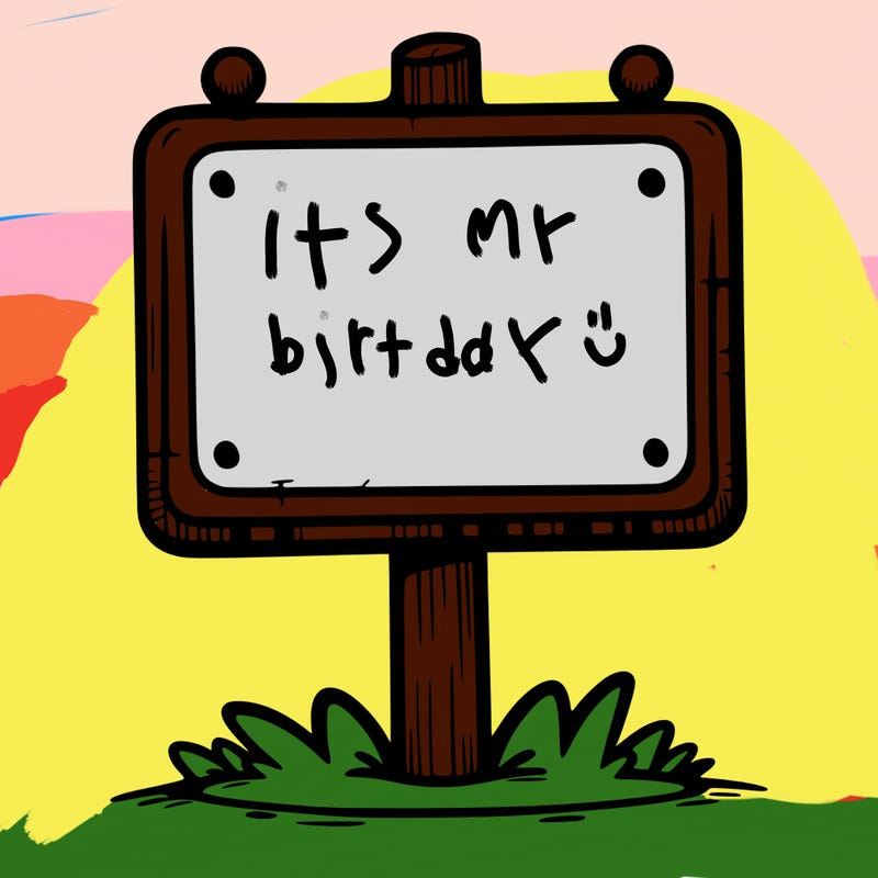 a blank sign