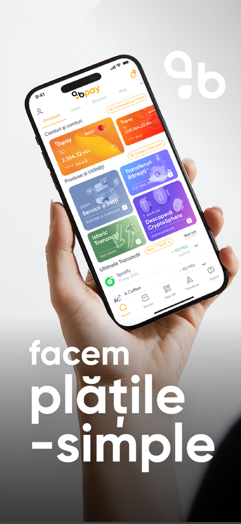 BPay fintech app interface displaying digital wallet and money transfer features