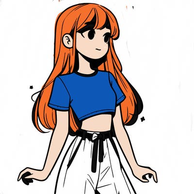 girl in a cute crop top