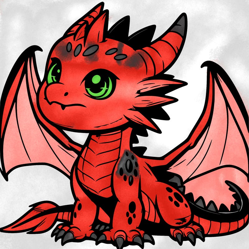 fierce baby night dragon