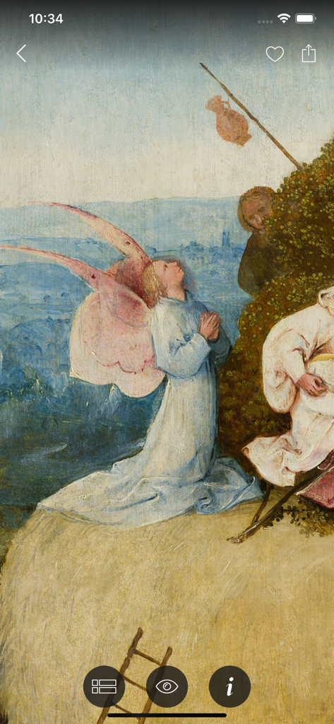 SC Museo del Prado Bosch - High resolution detail of a winged angel from Hieronymus Bosch's The Haywain Triptych