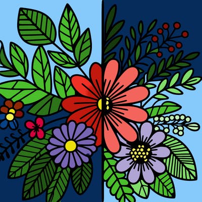 flowers split