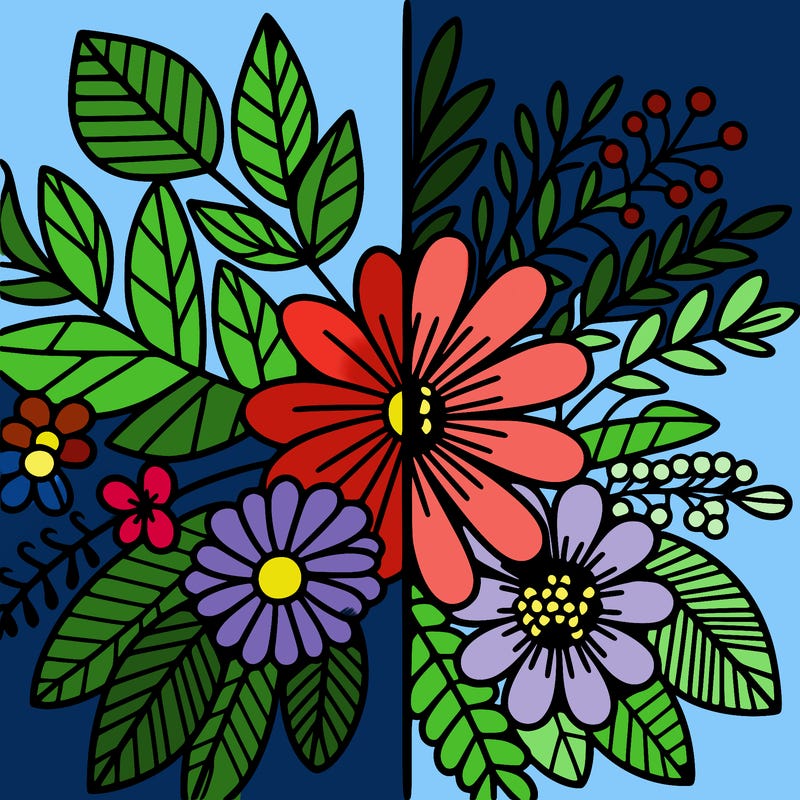 flowers split